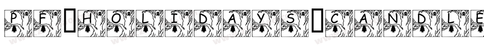 pf_holidays_candle字体转换