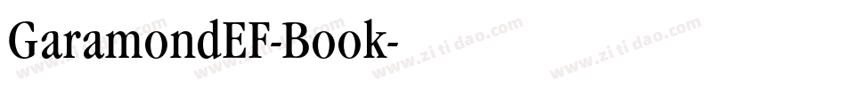 GaramondEF-Book字体转换