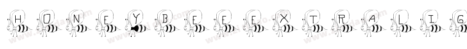 HoneybeeExtralightItalic-awP9字体转换