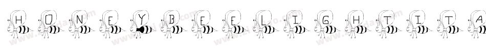 HoneybeeLightItalic-Omq3字体转换