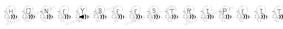 HoneybeeStripeItalic-Al4m字体转换