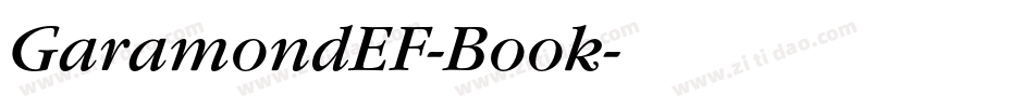 GaramondEF-Book字体转换