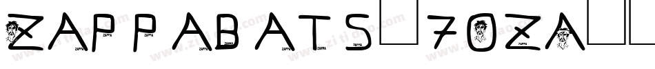 Zappabats-7OzA字体转换