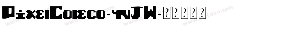PixelColeco-4vJW字体转换