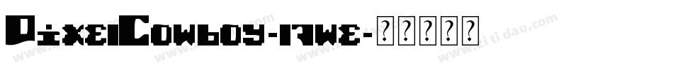 PixelCowboy-l7we字体转换