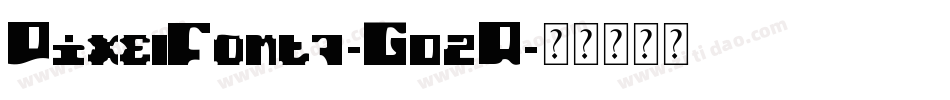 PixelFont7-G02A字体转换