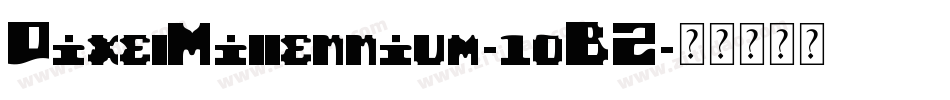 PixelMillennium-1oBZ字体转换