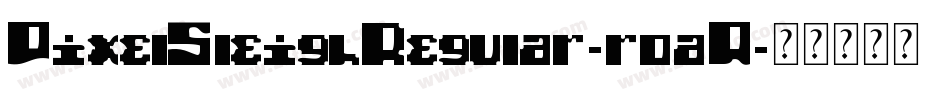 PixelSleighRegular-r0aA字体转换