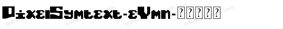 PixelSymtext-eYmn字体转换
