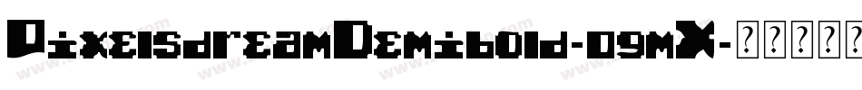 PixelsdreamDemibold-0gmX字体转换