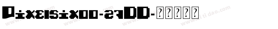 Pixelsix00-z7DD字体转换