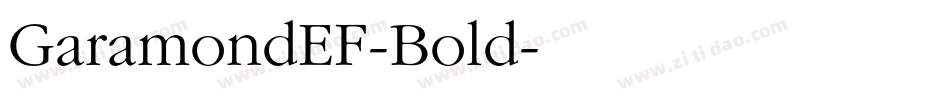 GaramondEF-Bold字体转换