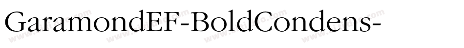 GaramondEF-BoldCondens字体转换