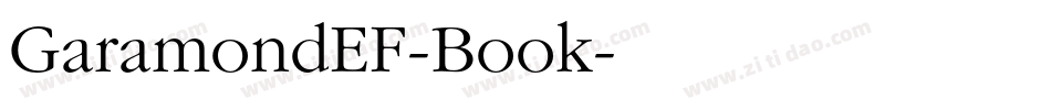 GaramondEF-Book字体转换