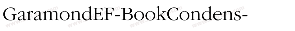 GaramondEF-BookCondens字体转换