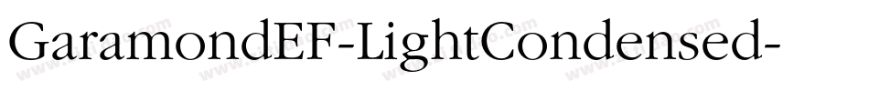 GaramondEF-LightCondensed字体转换