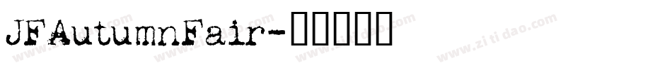 JFAutumnFair字体转换