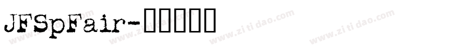 JFSpFair字体转换