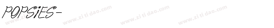 Popsies字体转换