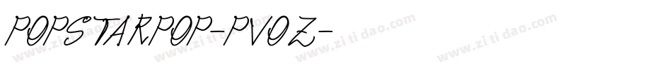 Popstarpop-PVoZ字体转换