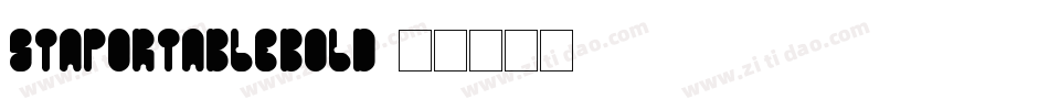 STAPortableBold字体转换