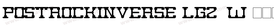 PostRockInverse-lgZ9w字体转换