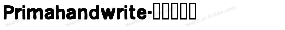Primahandwrite字体转换