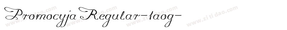 PromocyjaRegular-1aog字体转换