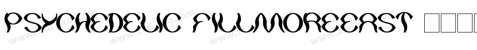 Psychedelic-FillmoreEast字体转换