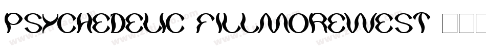 Psychedelic-FillmoreWest字体转换