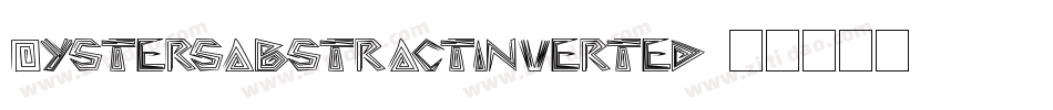 OystersAbstractInverted字体转换