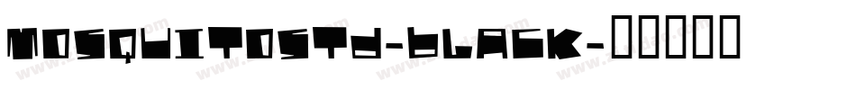 MosquitoStd-Black字体转换