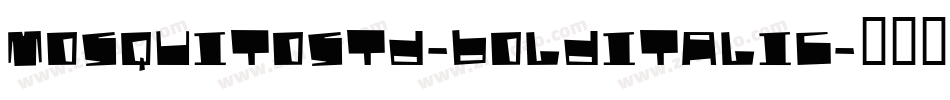 MosquitoStd-BoldItalic字体转换