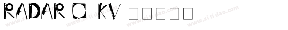 Radar-o9KV字体转换