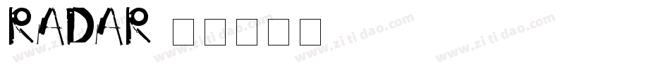 Radar字体转换