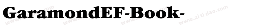 GaramondEF-Book字体转换