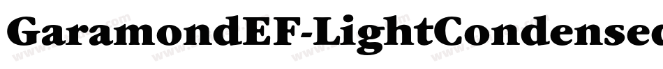 GaramondEF-LightCondensed字体转换