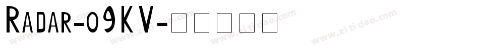 Radar-o9KV字体转换