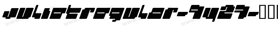 JulietRegular-9Y27字体转换