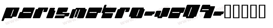 Parismetro-jE09字体转换