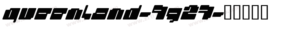Queenland-9g27字体转换