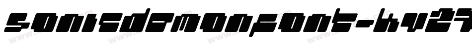 Sonicdemonfont-KV27字体转换