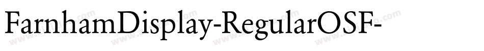 FarnhamDisplay-RegularOSF字体转换