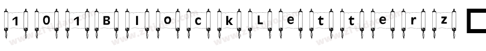 101BlockLetterz-XZYK字体转换