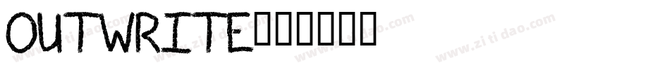 Outwrite字体转换