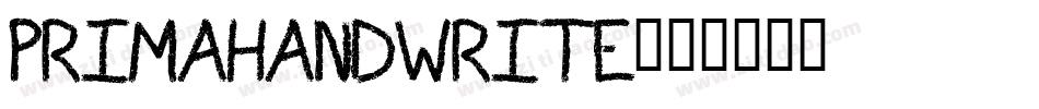 Primahandwrite字体转换