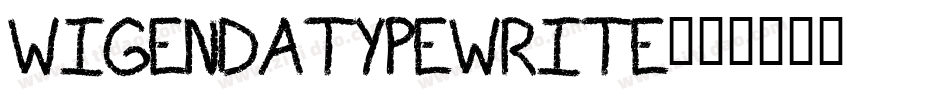 WigendaTypewrite字体转换