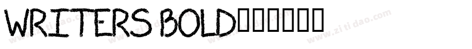 writers_bold字体转换
