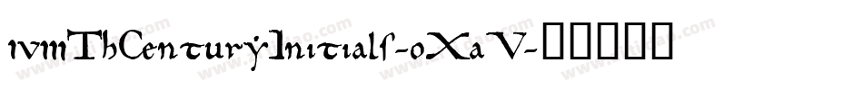 18ThCenturyInitials-oXaV字体转换