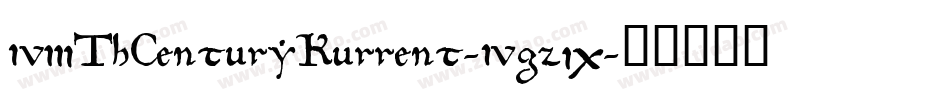 18ThCenturyKurrent-4gz9字体转换